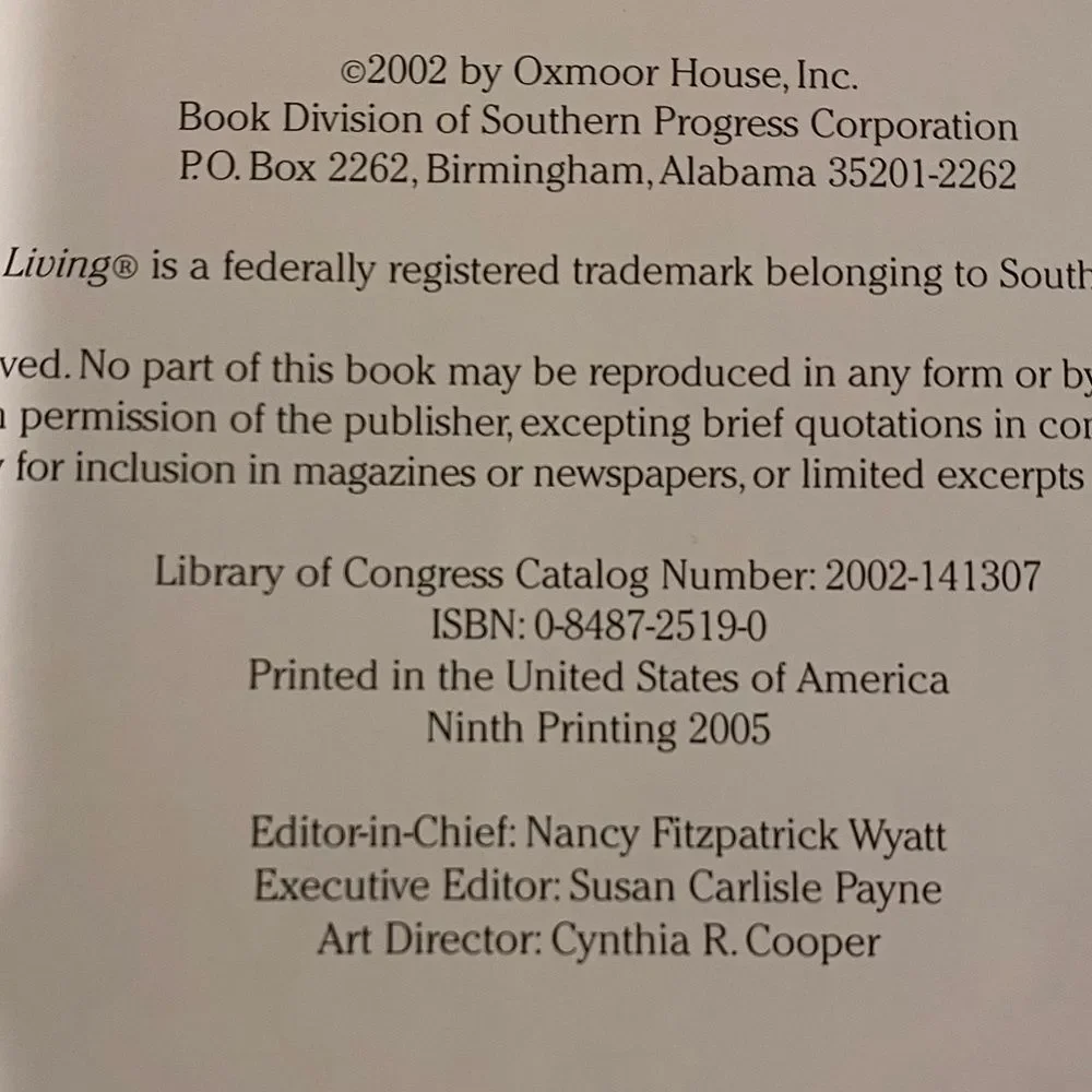 Southern Living Homestyle Cooking – Hardcover 2002 Edition
